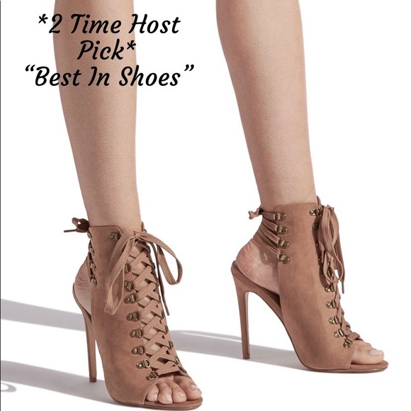 Shoe Dazzle Shoes - 🎉2X HP!🎉 Aileena Laced Up Detailed Heels